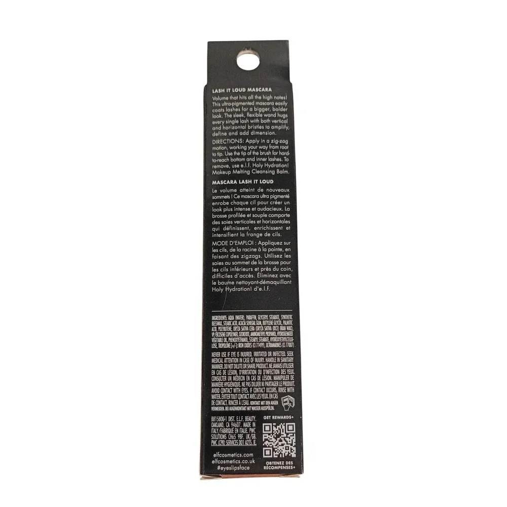 e.l.f. Lash It Loud Volumizing Mascara Black Amplify Define 81580 0.24 Oz